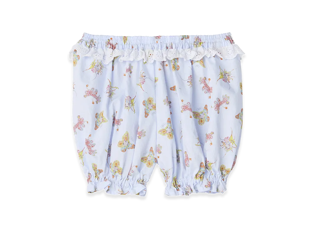 HYSTERIC GLAMOUR Bubbly Butterfly Pumpkin Pants "Light Blue"