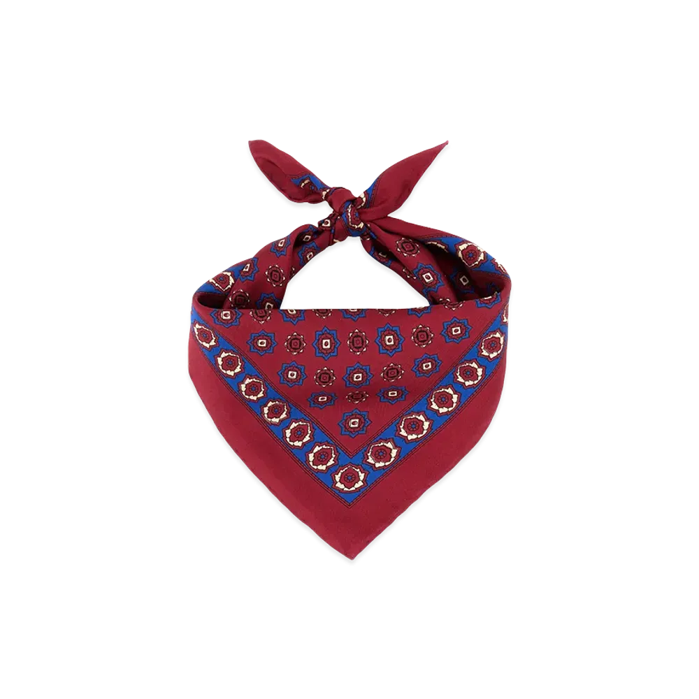 Valentino Foulard (45x45cm) Foula "Bordeauxbluettebeige"