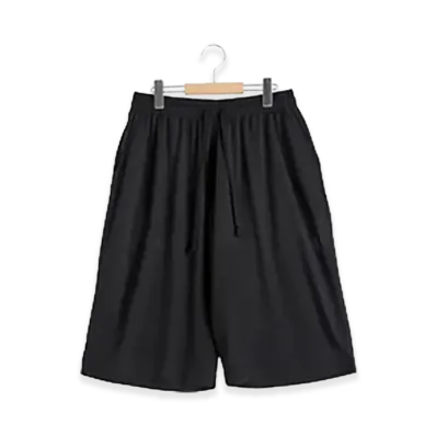 COMOLI Wool Mesh Shorts "Charcoal"