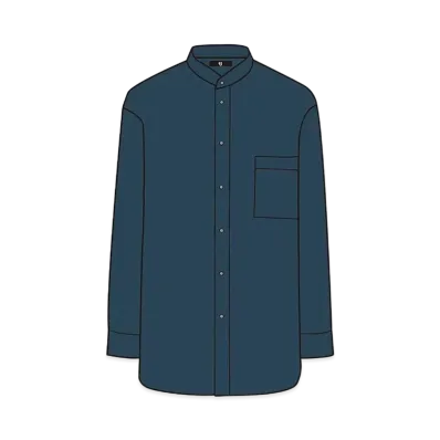 UNIQLO +J Supima Cotton Over Size Stand Color Shirt 446430 "Blue"