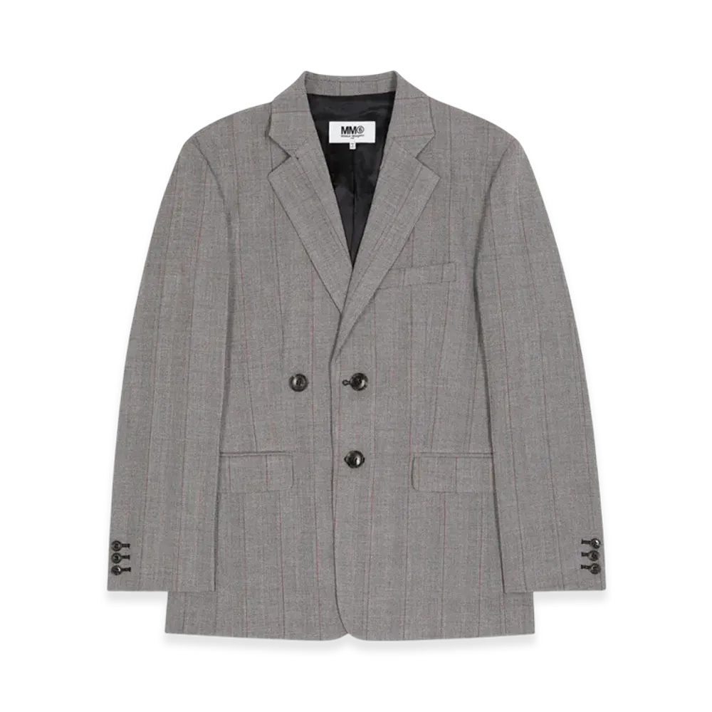 MM6 Maison Margiela Women's Single Breasted Jacket "Gray"