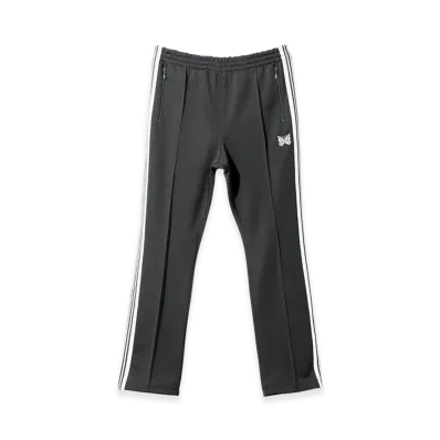NEEDLES Narrow Track Pant Poly Smooth "Charcoal"