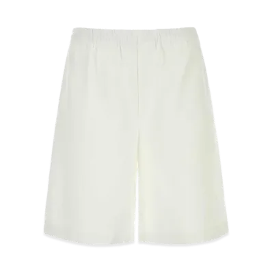 GUCCI Linen Bermuda Shorts "White"
