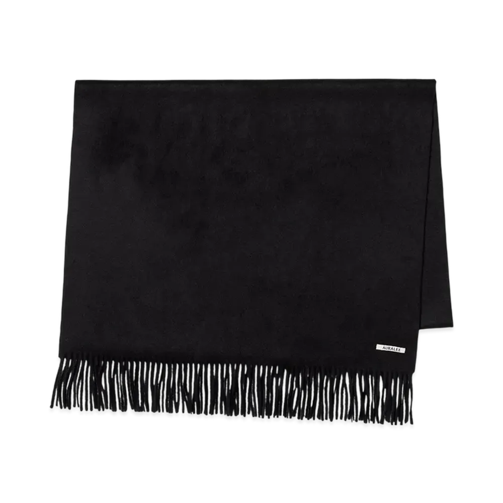 AURALEE Baby Cashmere Wide Stole "Top Black"