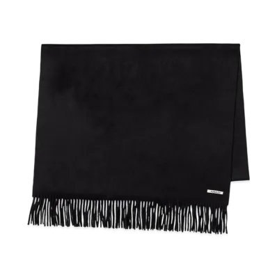 AURALEE Baby Cashmere Wide Stole "Top Black"