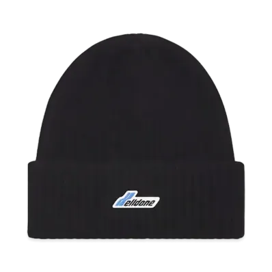 WE11DONE Logo Patched Knit Beanie "Black"
