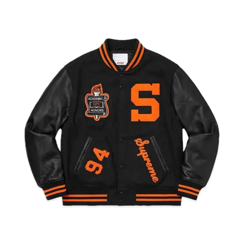 Supreme Team Varsity Jacket "Black"