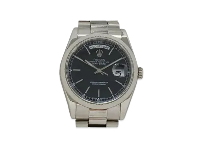ROLEX Daydate "Black/White Gold" 118239