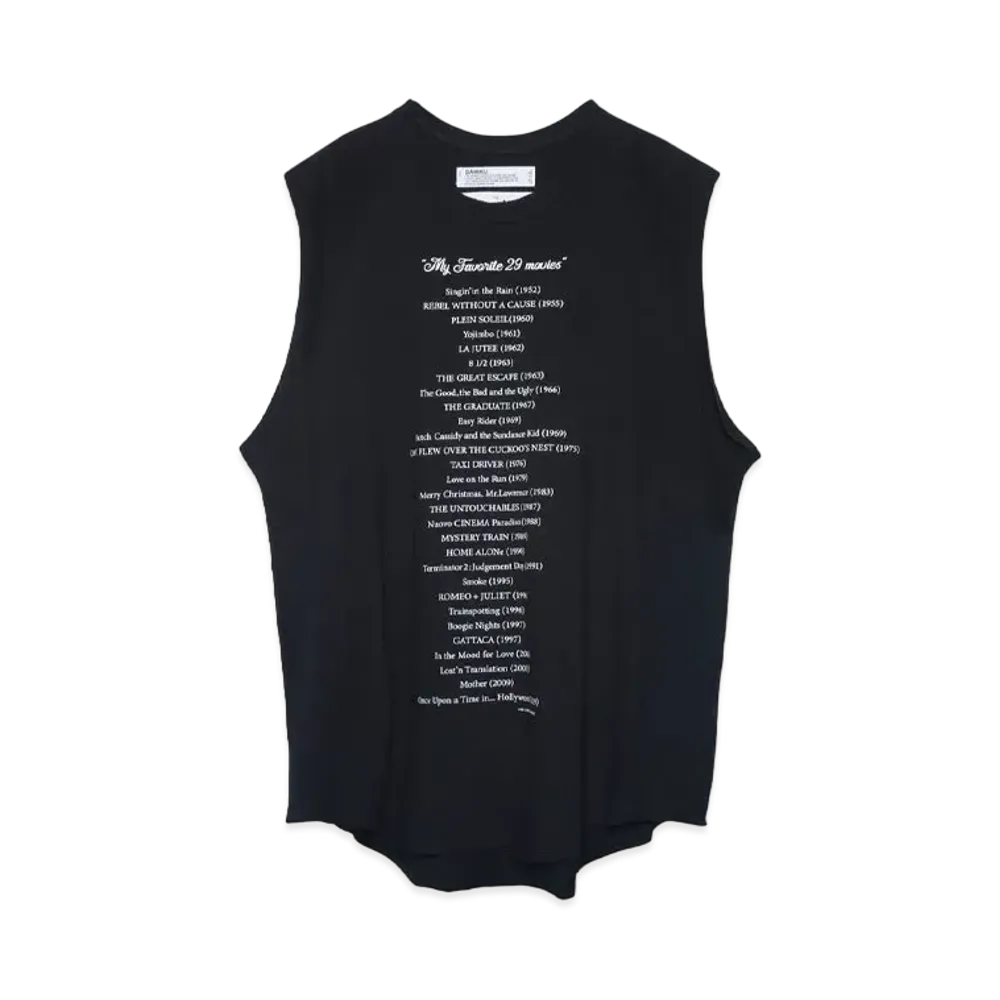 DAIRIKU My Favorite Movies Big Nosleeve Tee "Black"