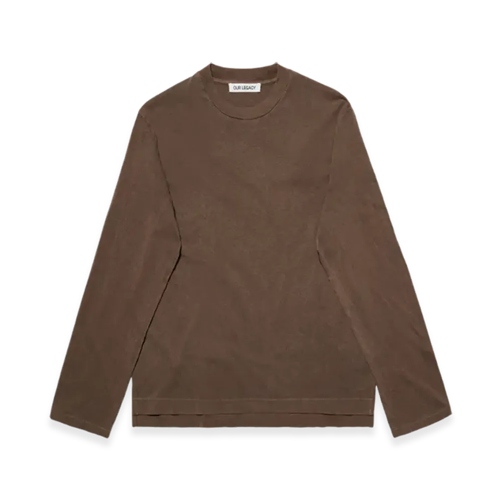 OUR LEGACY Box L/S T-Shirt "Overdyed Earth Festival Print"