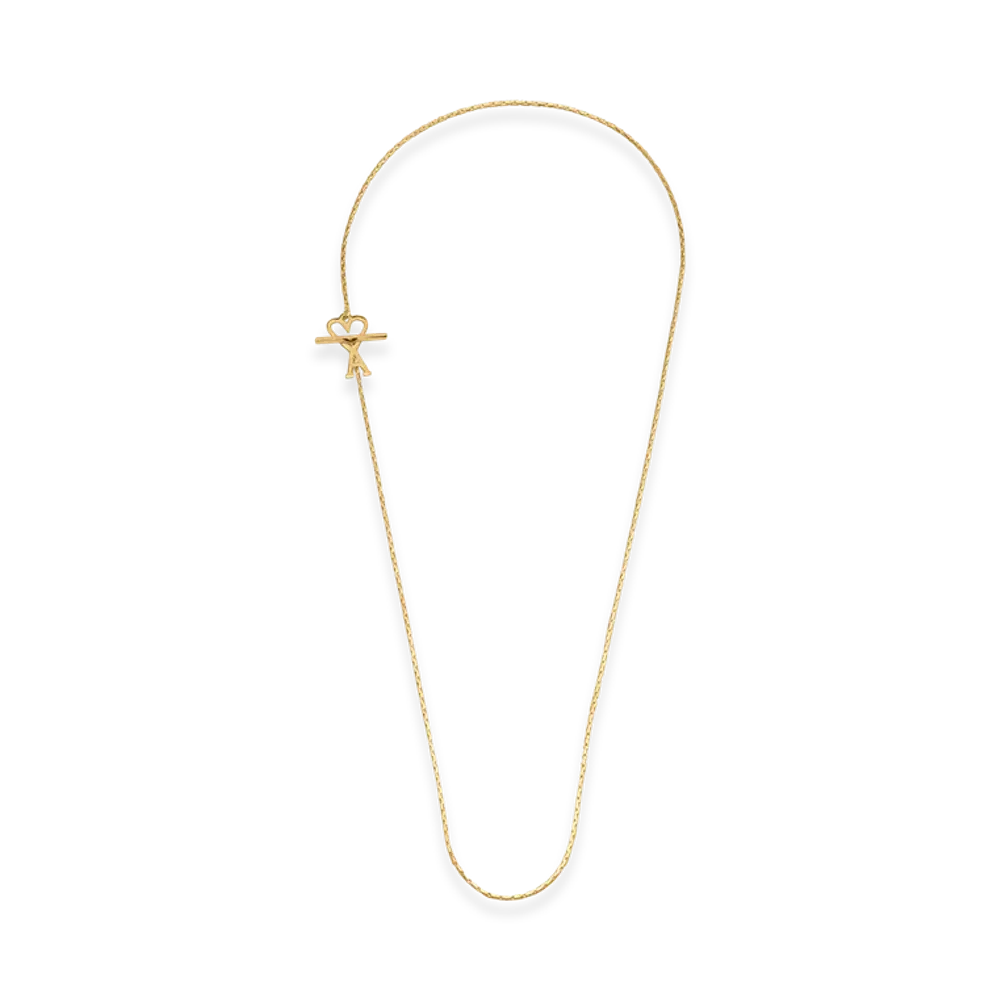 AMI PARIS Brass Ami De Coeur Chain Necklace "Gold"