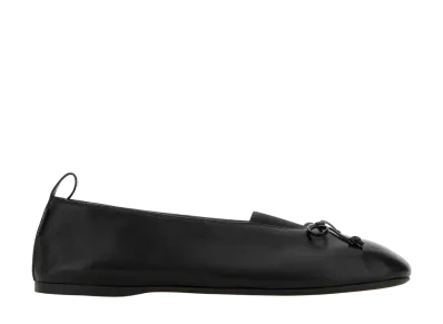 MIU MIU Women's Nappa Ballerinas "Black"