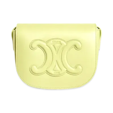 CELINE Folco Cuir Triomphe In Smooth Calfskin "Light Jade"