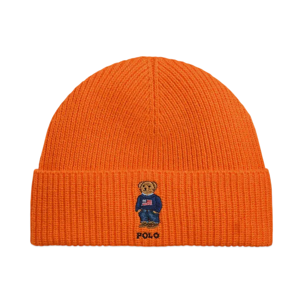 Polo Ralph Lauren Polo Bear Rib Knit Beanie "Orange"