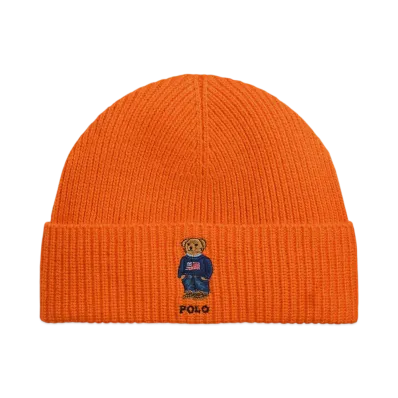 Polo Ralph Lauren Polo Bear Rib Knit Beanie "Orange"