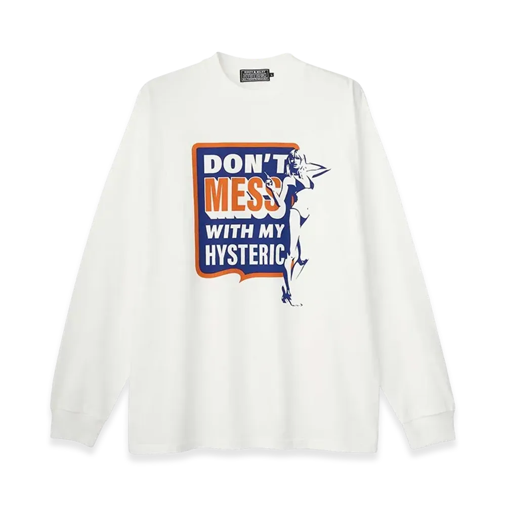 HYSTERIC GLAMOUR Don't Mess Tee "White"