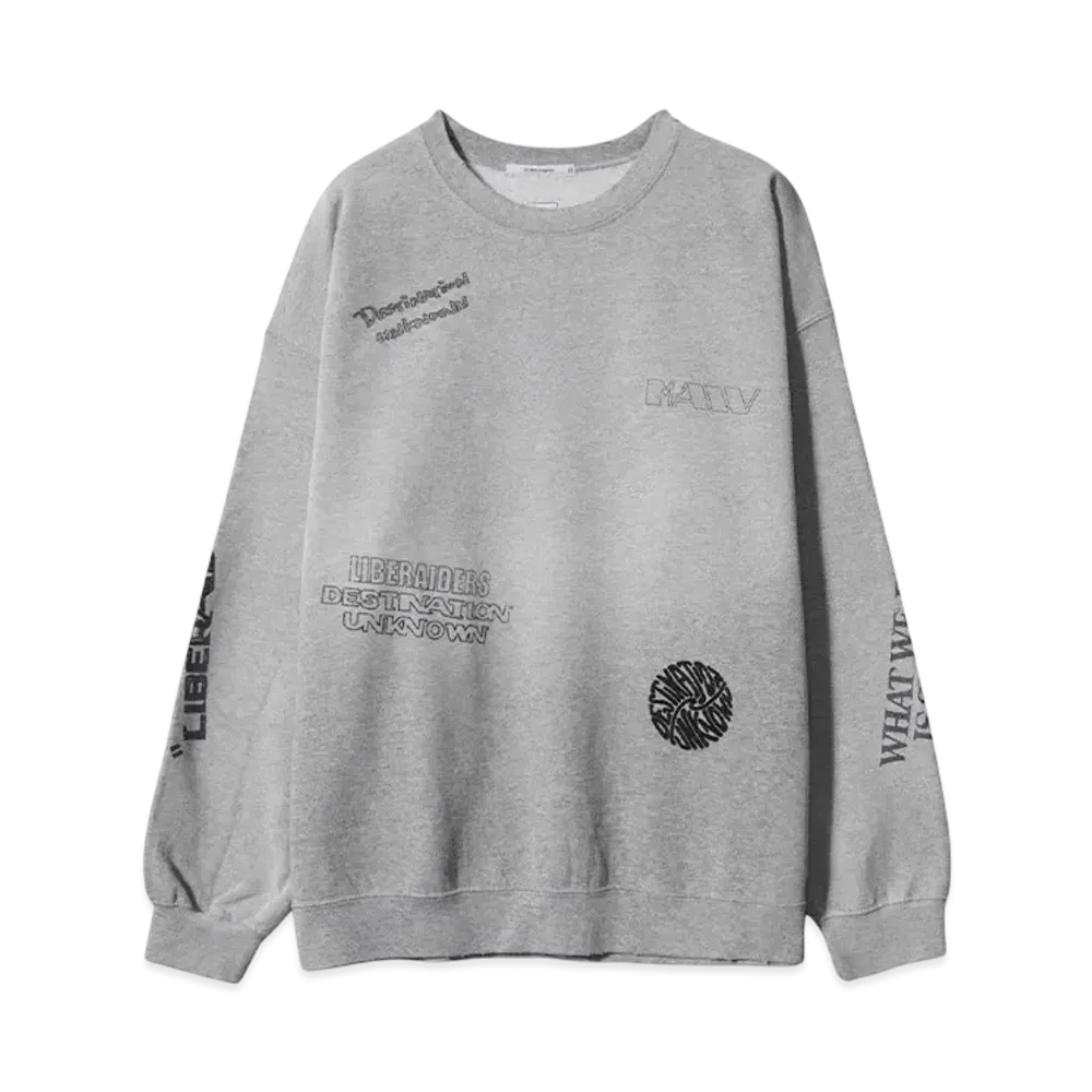 Liberaiders HANDWRITING PRINT "GRAY"