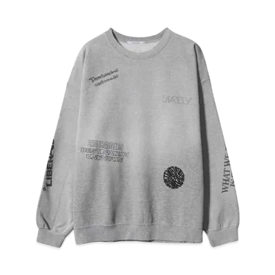 Liberaiders HANDWRITING PRINT "GRAY"