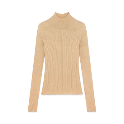 Courreges Long Sleeved Solar Sweater "Camel"