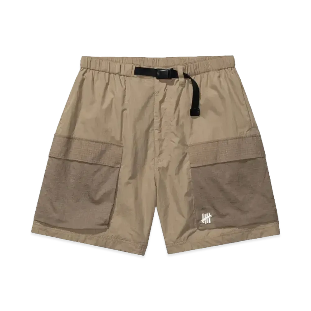 UNDEFEATED Tonal Colorblock Short "Lt Brown"