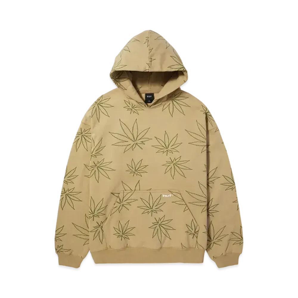 HUF Plantlife Fleece Hoodie "Oatmeal"