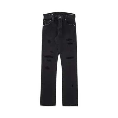 visvim SOCIAL SCULPTURE 01 SLIM BLK DMGD-17 L32 "Denim"