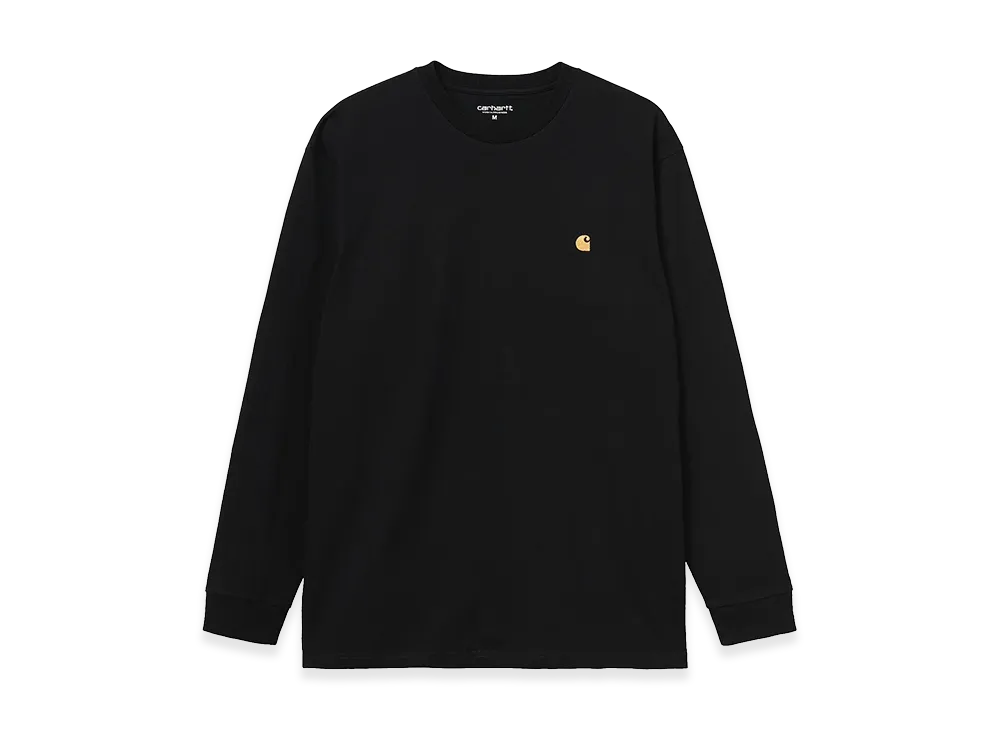 Carhartt WIP L/S Chase T-Shirt "Black/Gold"
