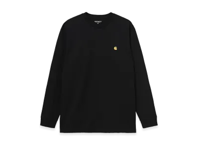 Carhartt WIP L/S Chase T-Shirt "Black/Gold"