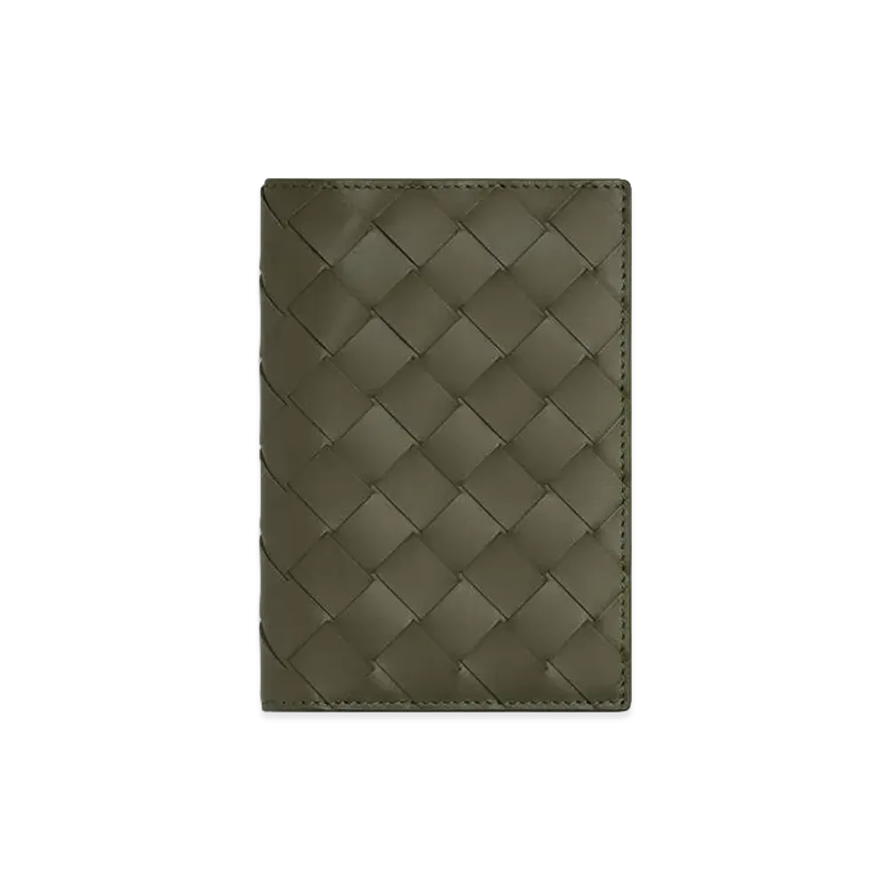 Bottega Veneta Intrecciato Passport Case "Crocodile"