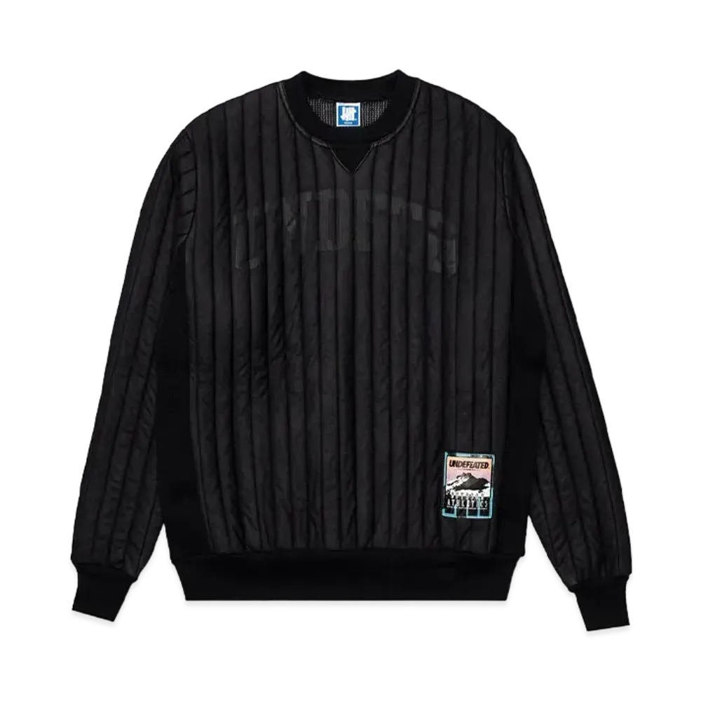 UNDEFEATED QUILTED CREWNECK - 10083 "Black"