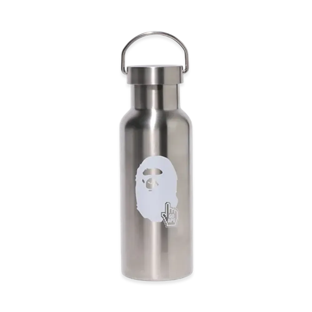 A BATHING APE Go Ape Pointer Stainless Steel Bottle "Silver"