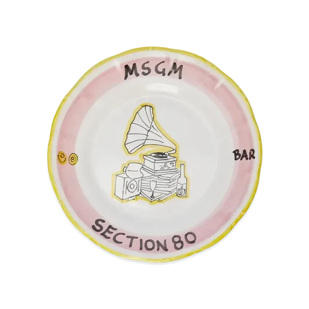 MSGM x Section80Bar Ceramic plate "White"