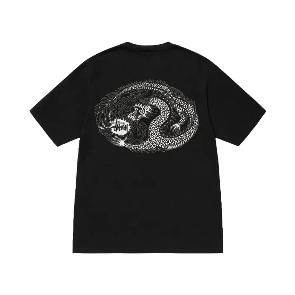 Stussy Mosaic Dragon Tee Pigment Dyed "Black"