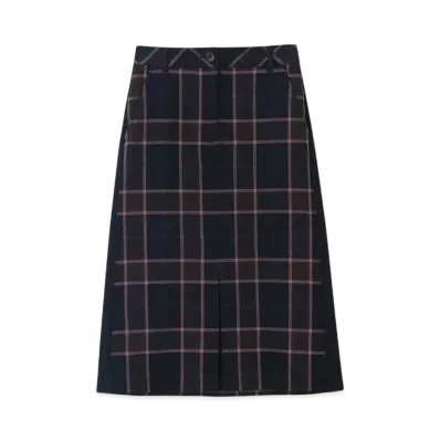 Paul Smith Women's Double Face Check Skirt "Black"