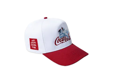 ANTI SOCIAL SOCIAL CLUB x Coca-Cola Polar Bear Chill Snapback Cap "White/Red"