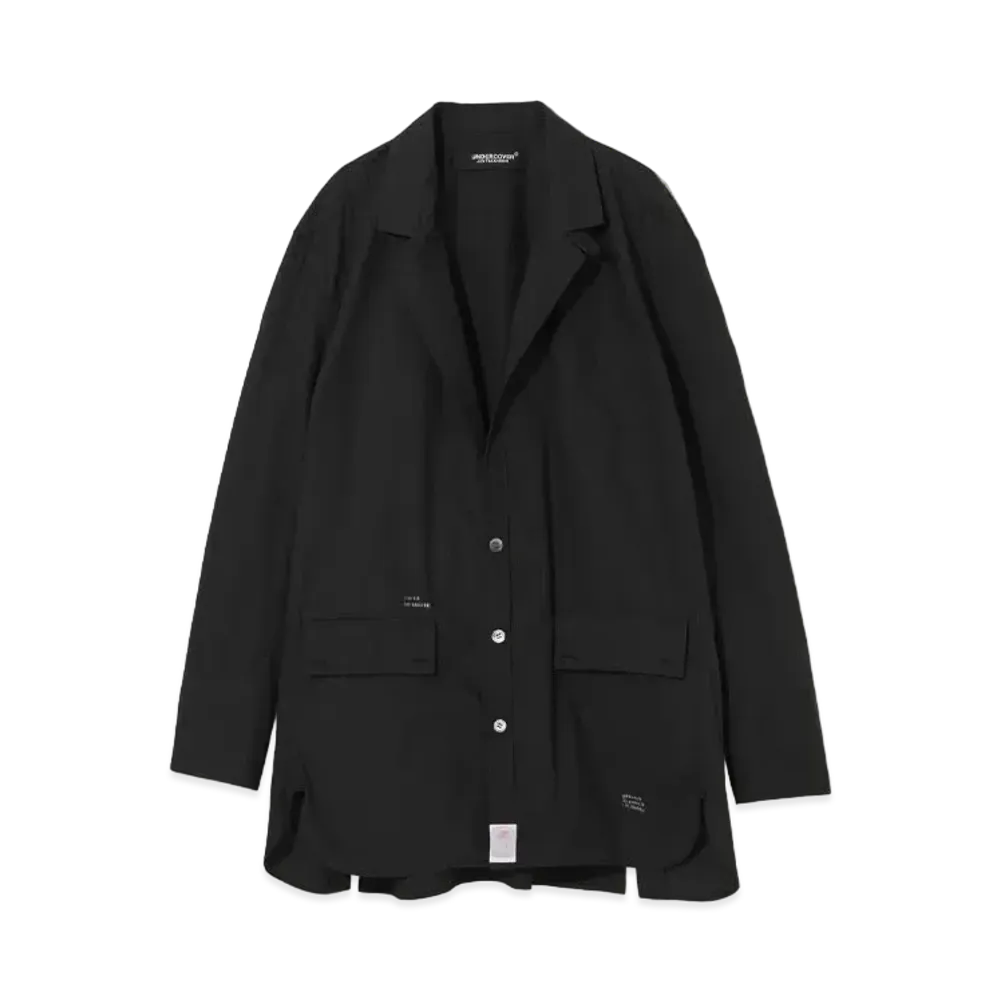 UNDERCOVER 24SS Cotton Typewriter Shirt Custom Jacket "Black"
