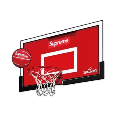 Supreme x Spalding Mini Basketball Hoop "Red"