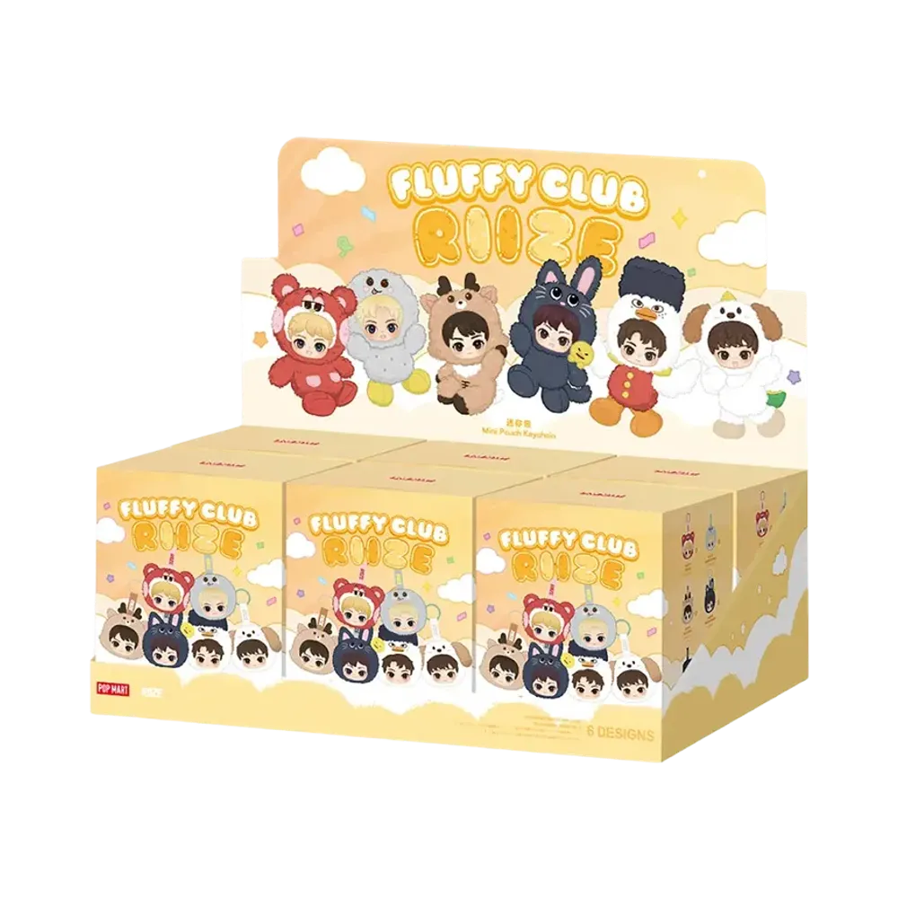 POP MART RIIZE Fluffy Club Series Mini Pouch Keychain [Assortment Box]