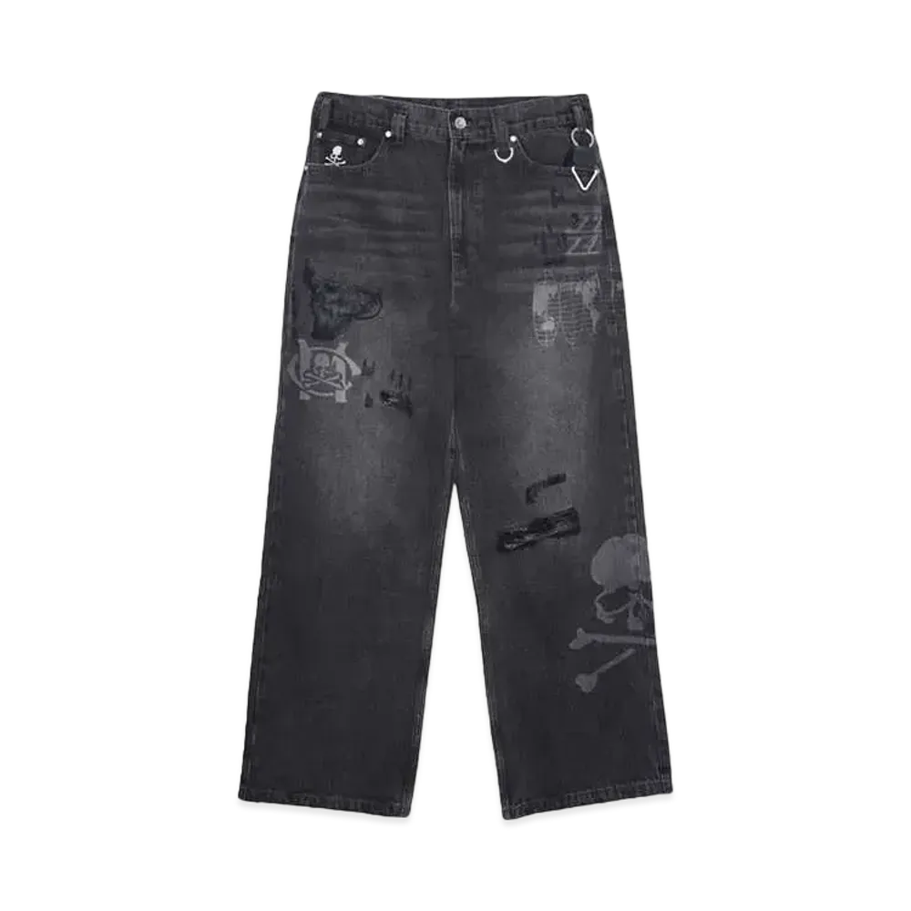 C2H4 x MMJ Totem Laser Jeans "FADED BLACK"