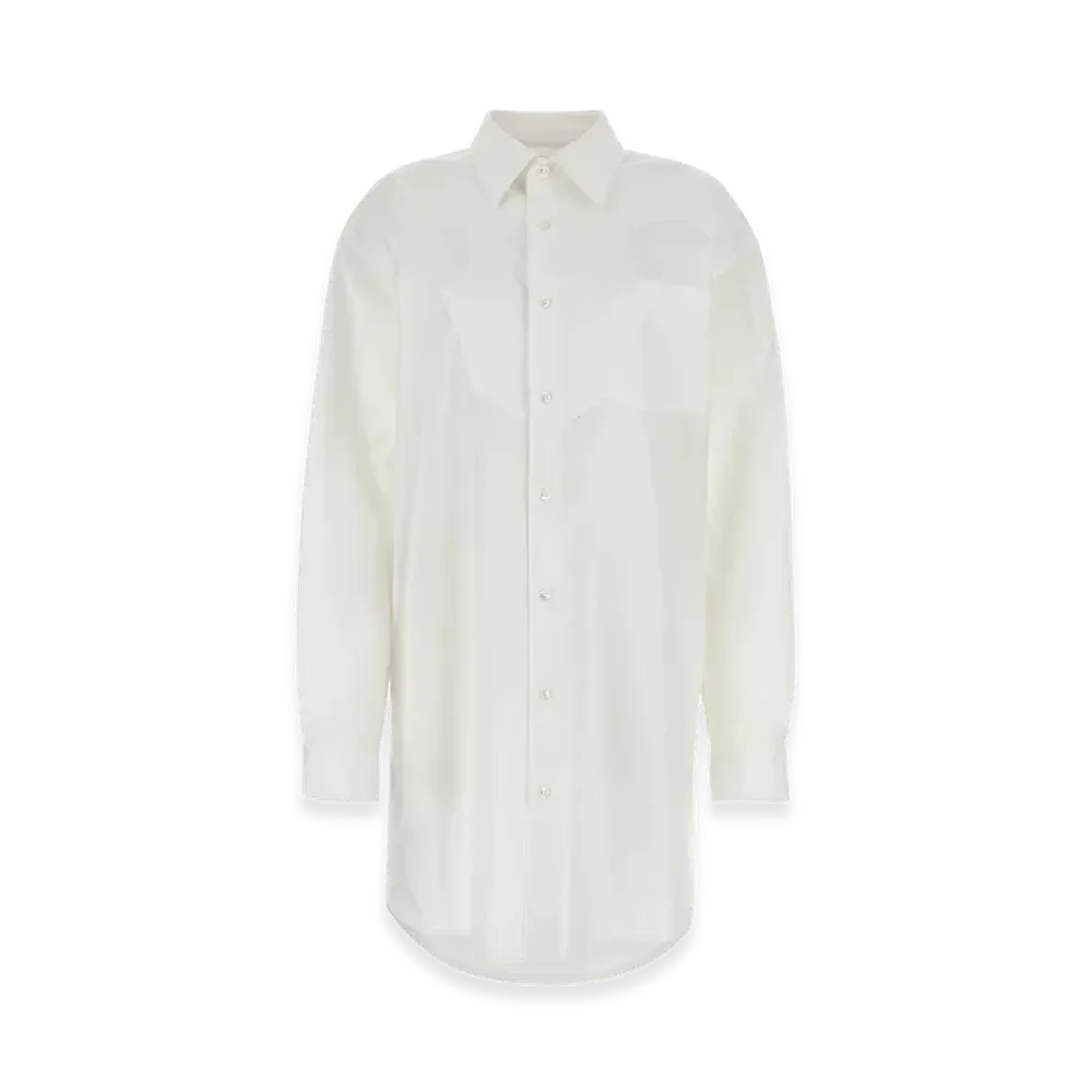 Maison Margiela Women's Poplin Shirt Mini Dress "White"