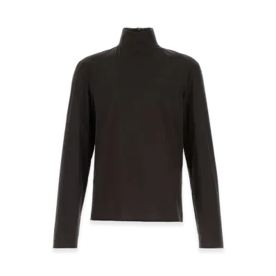 GUCCI Stretch Poplin Shirt "Dark Brown"