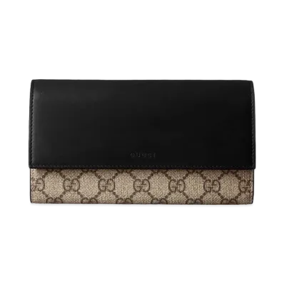 GUCCI GG Supreme Leather Wallet