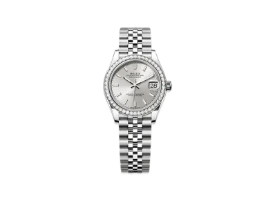 ROLEX Datejust 31 Oystersteel & White Gold Diamonds "Grey"