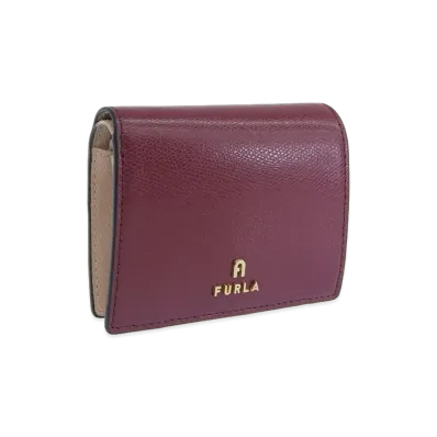 FURLA Camelia S Compact Wallet Bifold Coin "Purple"