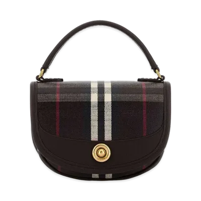 Burberry Women's Printed Canvas Mini Highlands Handbag "Checked"