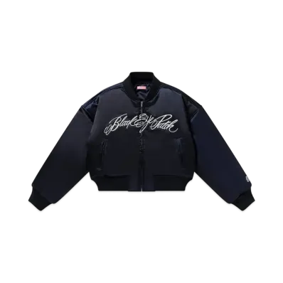 BlackEyePatch Low Script Stadium Jacket "Navy"