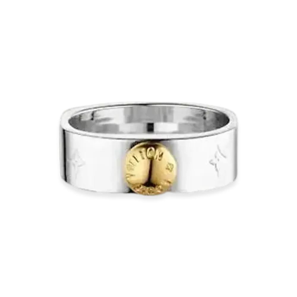Louis Vuitton Nanogram Ring "Palladium"