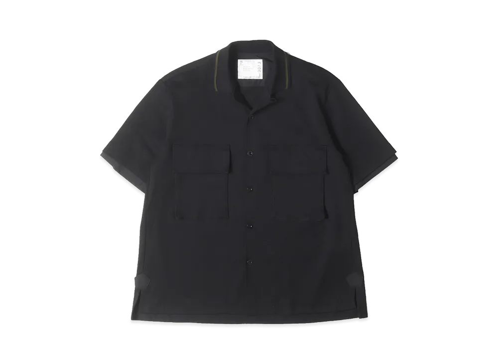 sacai Cotton Jersey Shirt "Black"