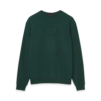 GUCCI 'Incrocio GG' Sweatshirt "Green"