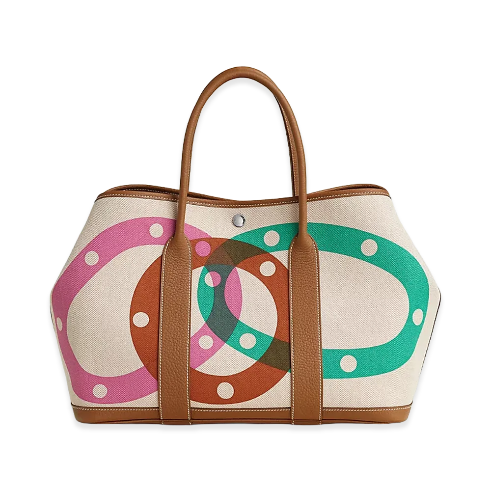 Hermes Women's Garden Party 36 Bag "Ecru/Beige/Gold"